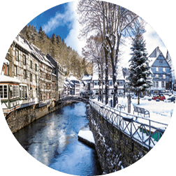 Kerstmarkt Monschau en Valkenburg